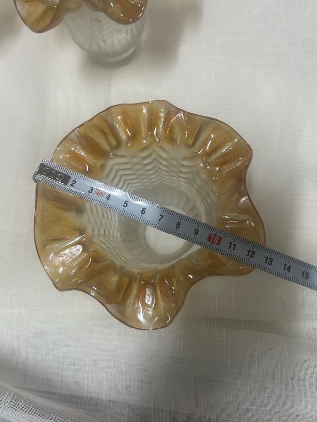 4 tulipani in vetro antico