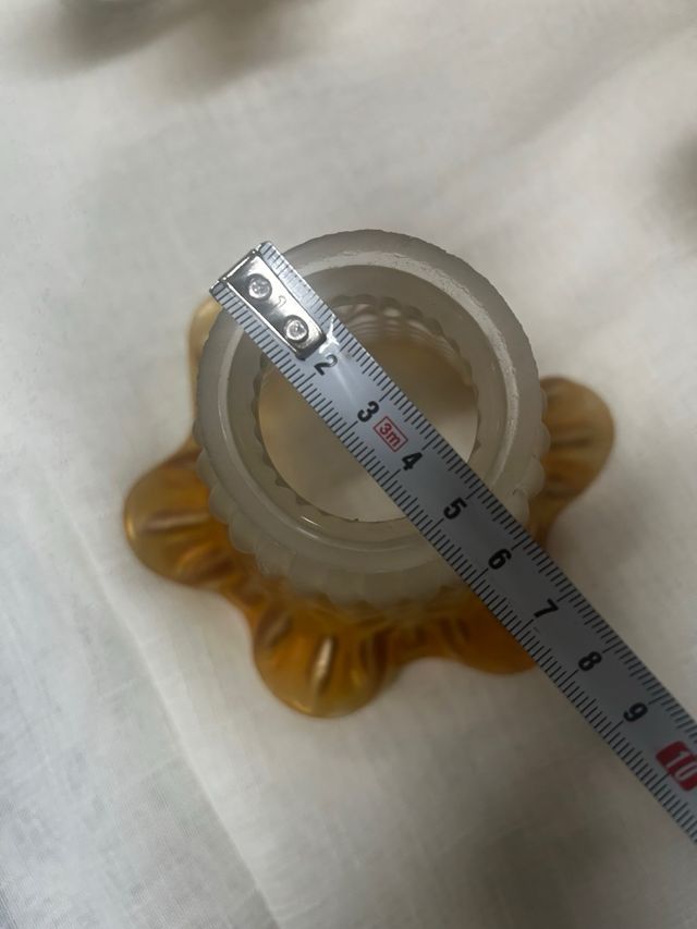 4 tulipani in vetro antico