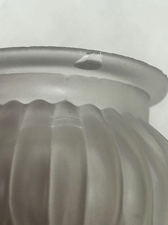 4 tulipani in vetro antico