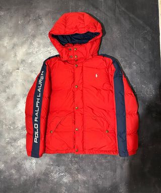 Piumino Ralph Lauren ragazzo rosso blu S