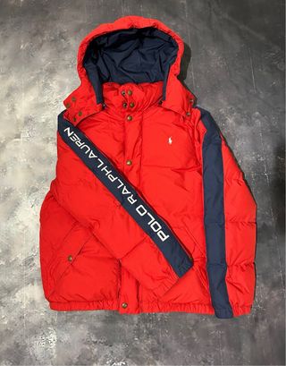 Piumino Ralph Lauren ragazzo rosso blu S