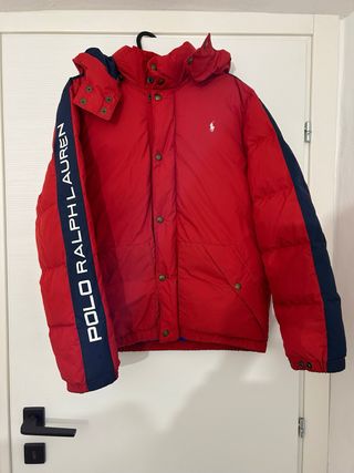 Piumino Ralph Lauren ragazzo rosso blu S