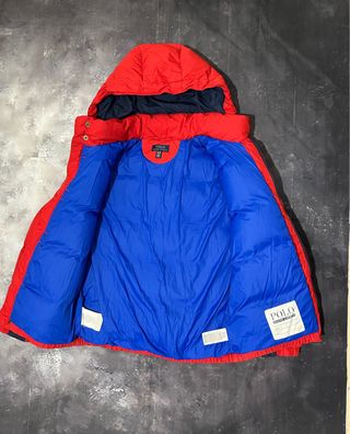 Piumino Ralph Lauren ragazzo rosso blu S