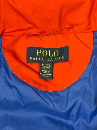 Piumino Ralph Lauren ragazzo rosso blu S