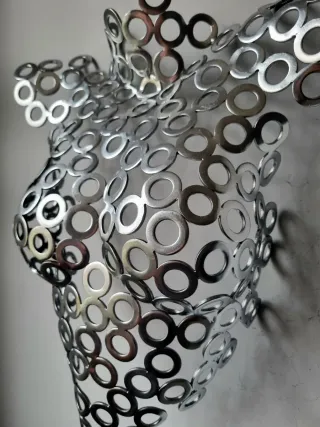 Escultura de metal pared decoración moderna arte