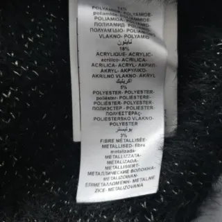 Jersey Naf Naf Negro Dorado Punto Fiesta Suave