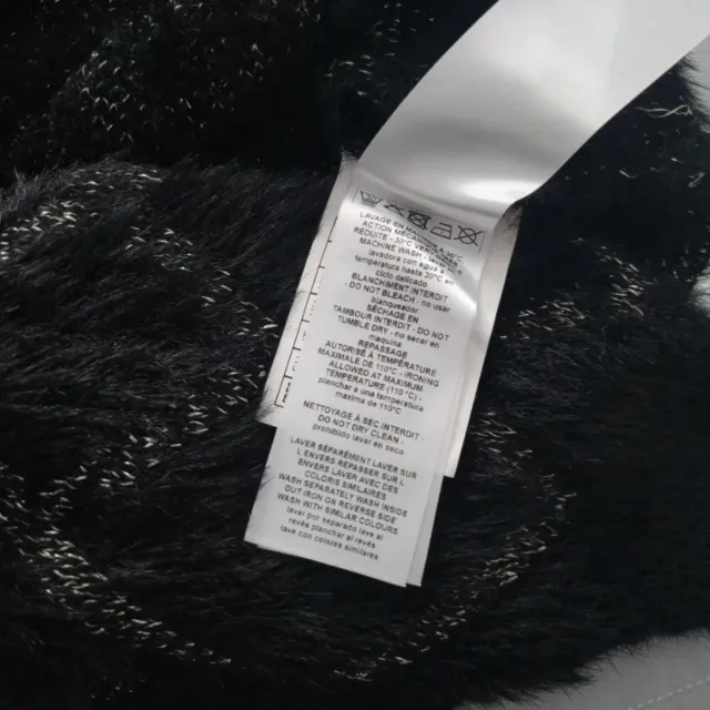 Jersey Naf Naf Negro Dorado Punto Fiesta Suave 