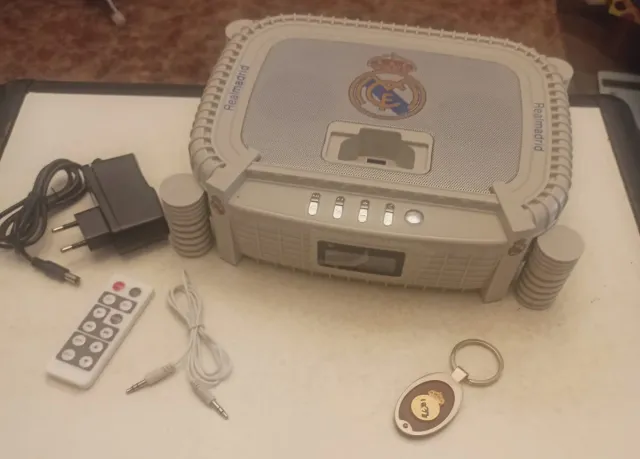 Altavoz MP3/MP4 Real Madrid Radio Despertador