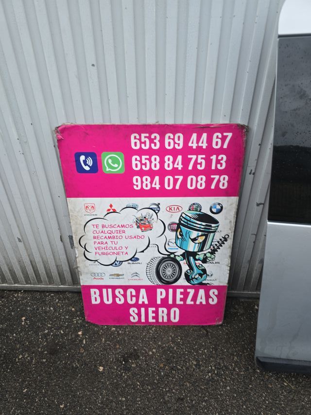 Puerta corredera Dacia Dokker gris