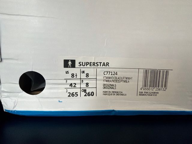 Adidas Superstar Talla 42