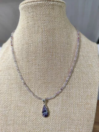 Gargantilla Cuarzo Superseven y Kammererita