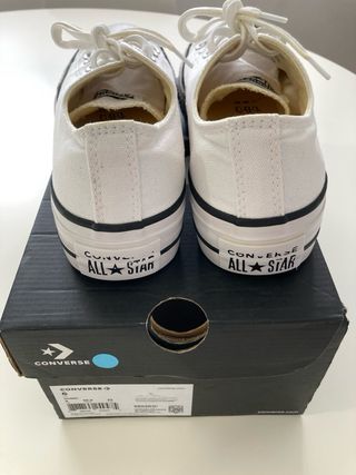 Zapatillas Converse plataforma Blancas Talla 37