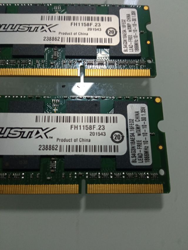 8GB (2 x 4GB) PC3 1866s Crucial