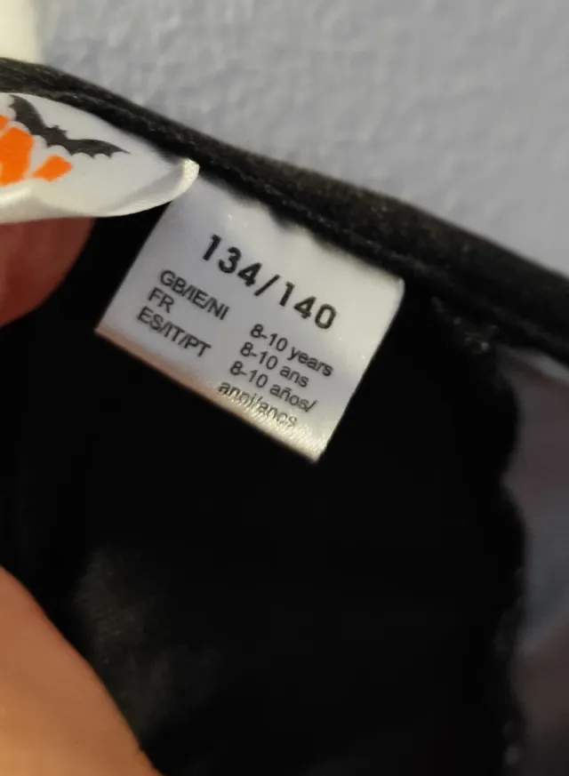 Halloween disfraz esqueleto niño 8-10 años