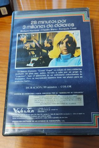 VHS Original. 28 MINUTOS POR 3 MILLONES DE DÓLARES