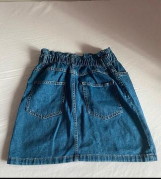 Minigonna di jeans blu