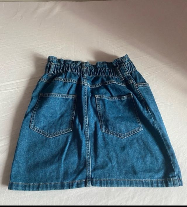 Minigonna di jeans blu