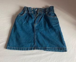 Minigonna di jeans blu