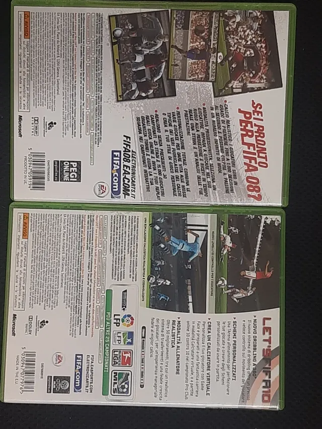 Giochi Fifa 08 e Fifa 10 Xbox 360
