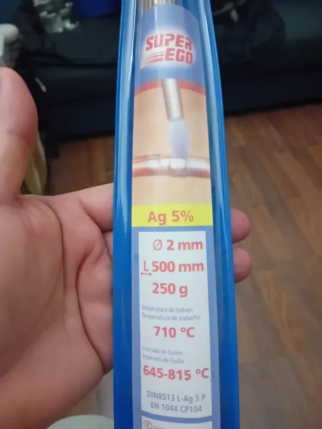 Varilla soldadura Súper Ego Ag 5%