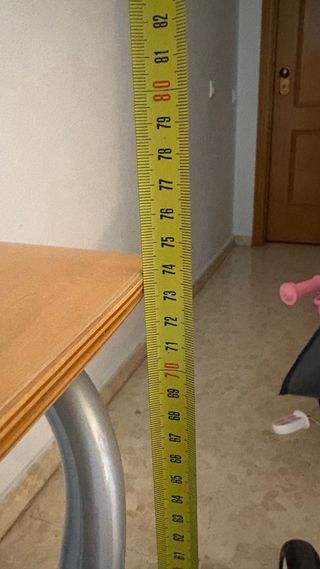 Silla alta plegable madera y metal