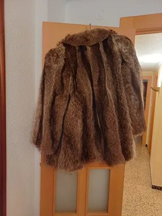 Abrigo de zorro auténtico
