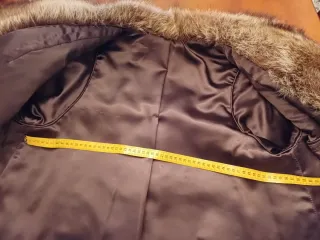 Abrigo de zorro auténtico