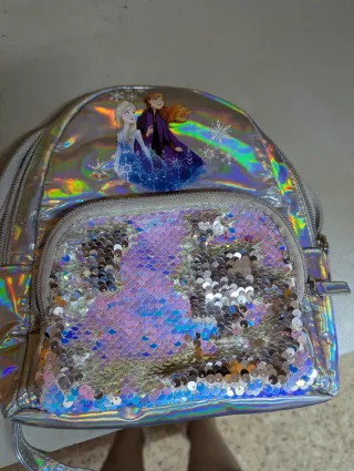 Mochila plateada Frozen 4/5 años