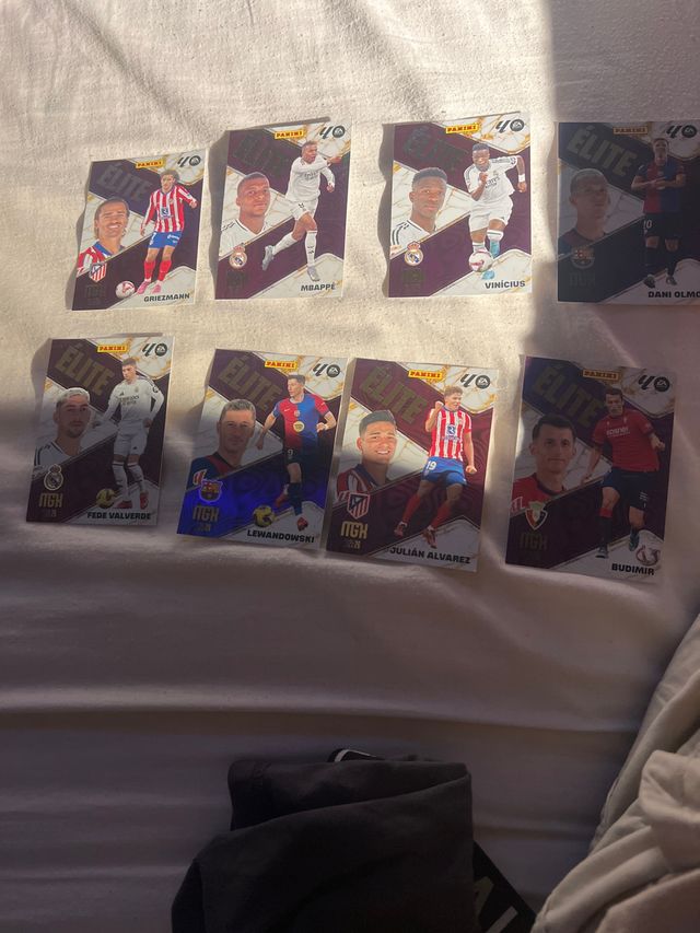 8 Cartas Panini Élite Temporada 25/26