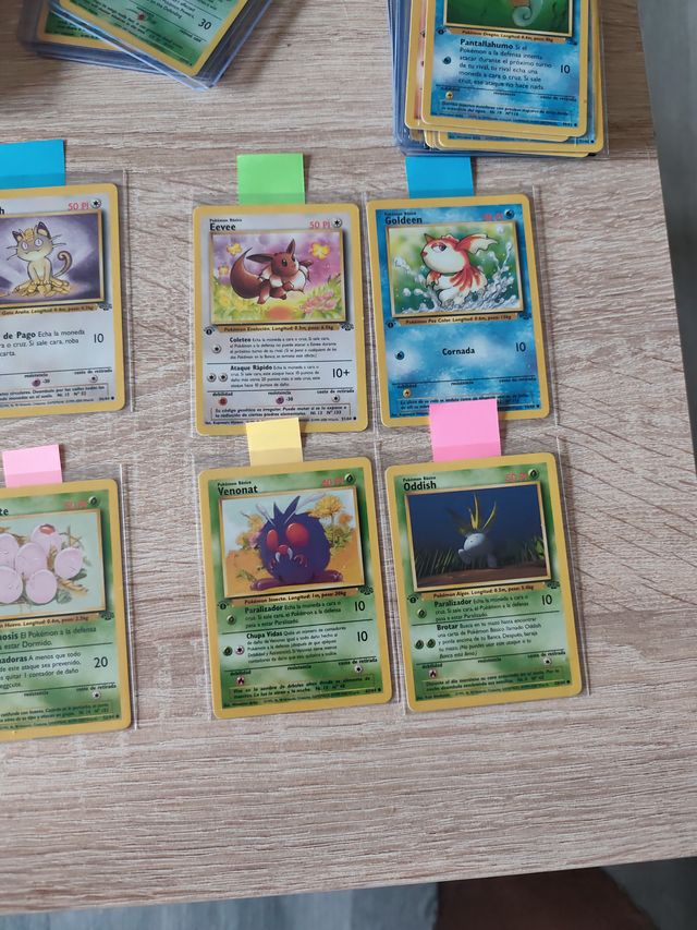 Cartas Pokémon Jungla 1ª Edición