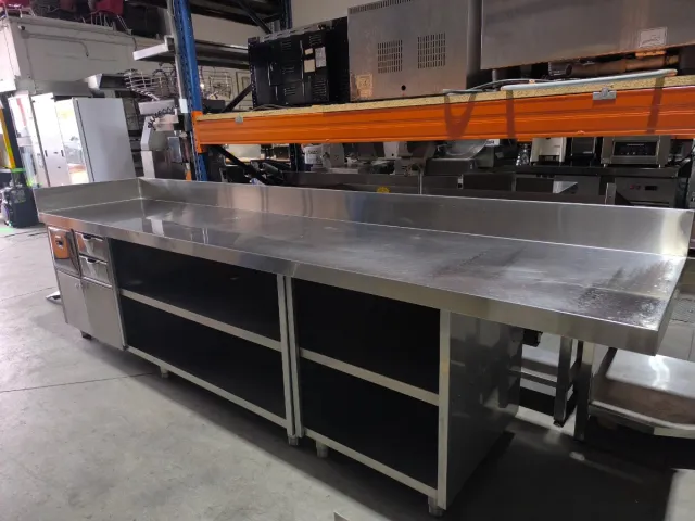 Mueble cafetero acero inoxidable