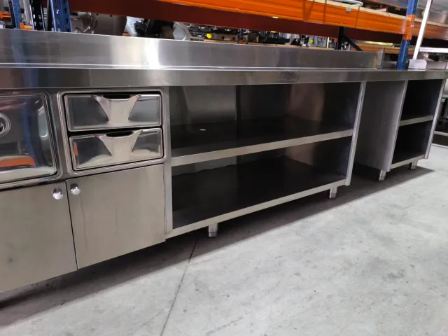 Mueble cafetero acero inoxidable