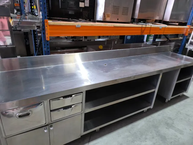 Mueble cafetero acero inoxidable