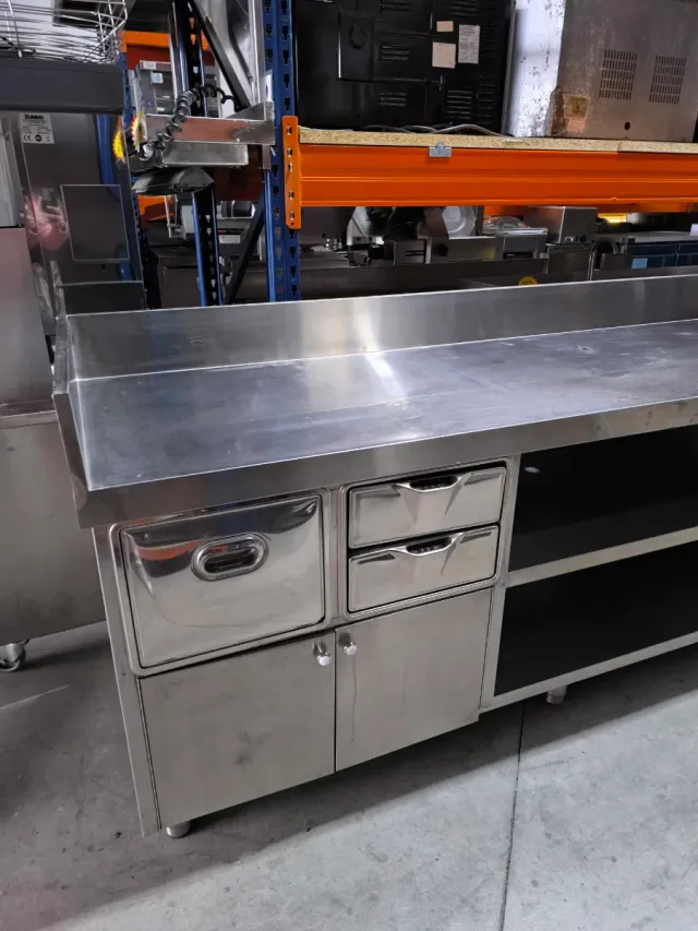 Mueble cafetero acero inoxidable