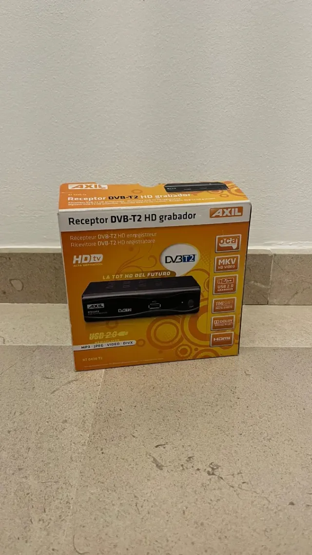 Receptor DVB-T2 HD Grabador AXIL