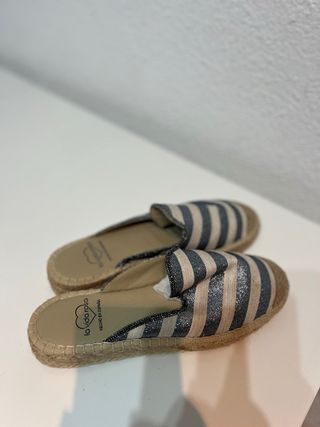 Alpargatas La Vida Rosa Rayas Marinas