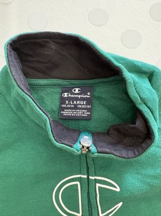 Felpa Champion Verde Taglia XL 13/14y