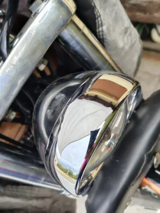 Bisel Faro Harley Dyna Cromado