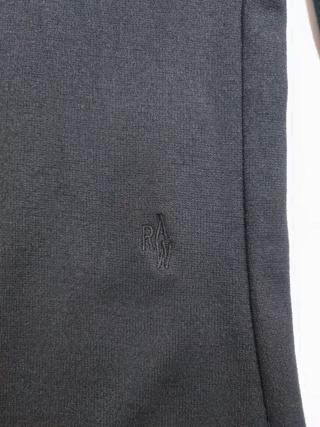 G-Star Raw/ Vestido slim punto negro capucha S