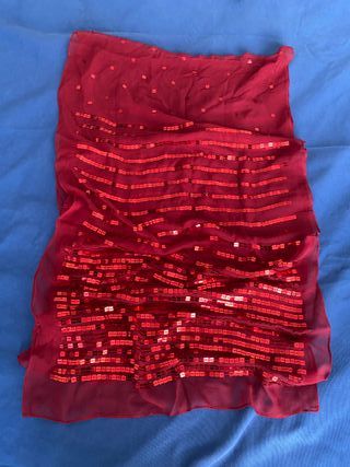 Stola sciarpa coprispalle seta bordeaux paillettes