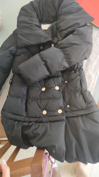 Cappotto nero imbottito