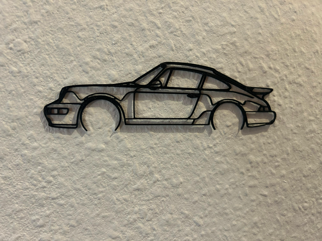 Silueta Decorativa Porsche 911 Turbo