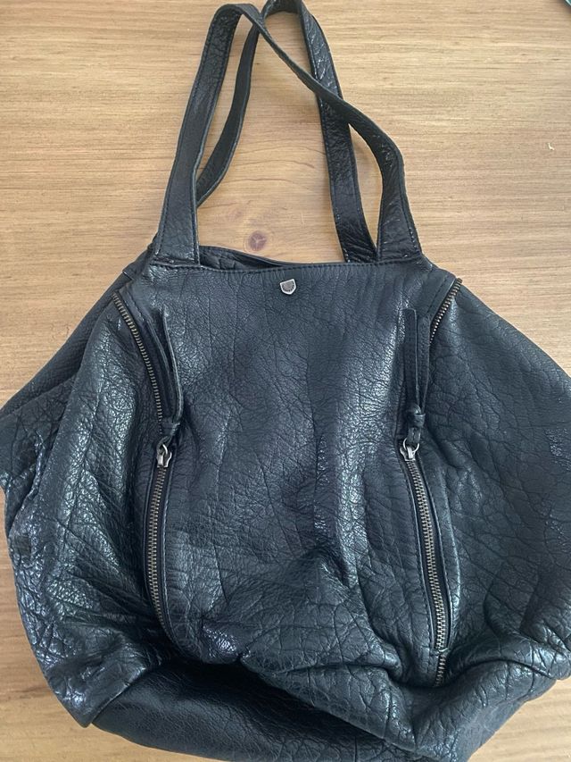 Borsa in pelle nera