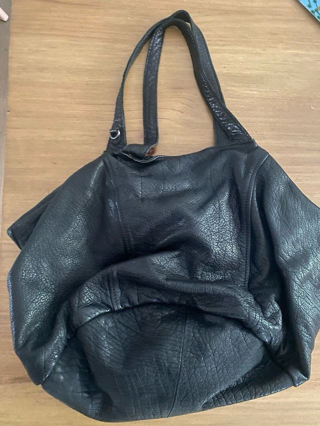 Borsa in pelle nera