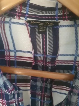 Blusa cuadros Massimo Dutti Talla 44