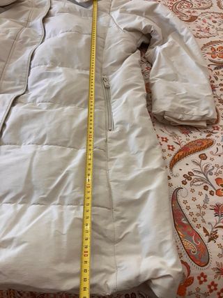 Abrigo Anorak Blanco Mujer con Capucha