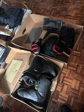 Botas y Gafas Snowboard
