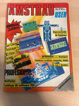 Lote de 6 revistas AMSTRAD USER