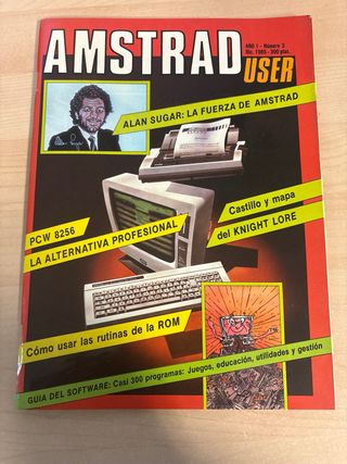 Lote de 6 revistas AMSTRAD USER