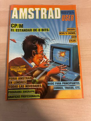 Lote de 6 revistas AMSTRAD USER